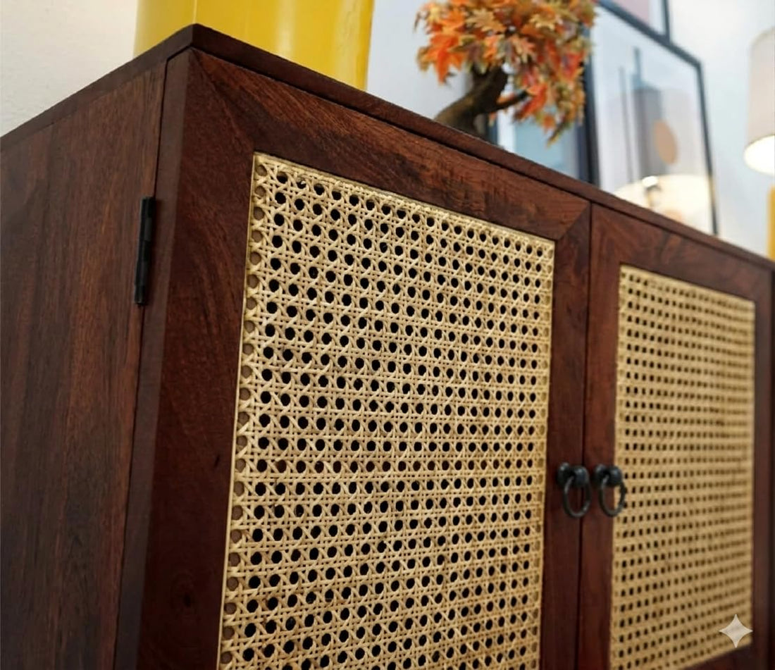 Craft D Art Solid Wood Wooden Sideboard Cabinet