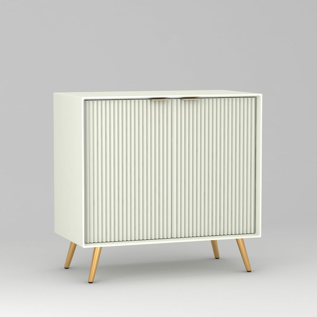 Craft D Art HDMR Premium Wood Sideboard Cabinet (White)