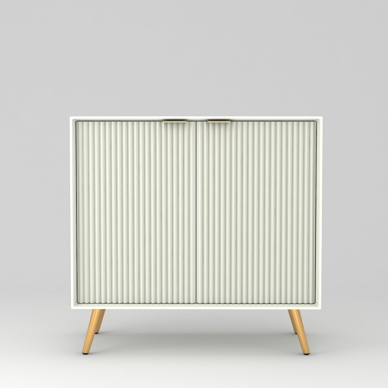 Craft D Art HDMR Premium Wood Sideboard Cabinet (White)