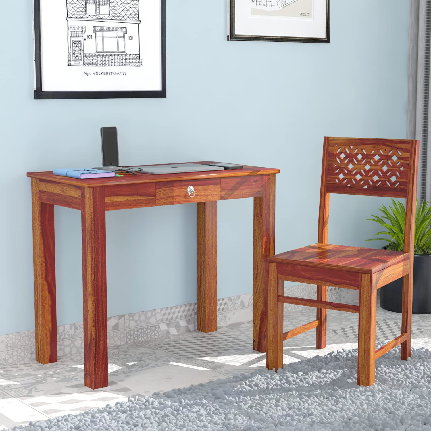 Solid Sheesham Wood Study Table