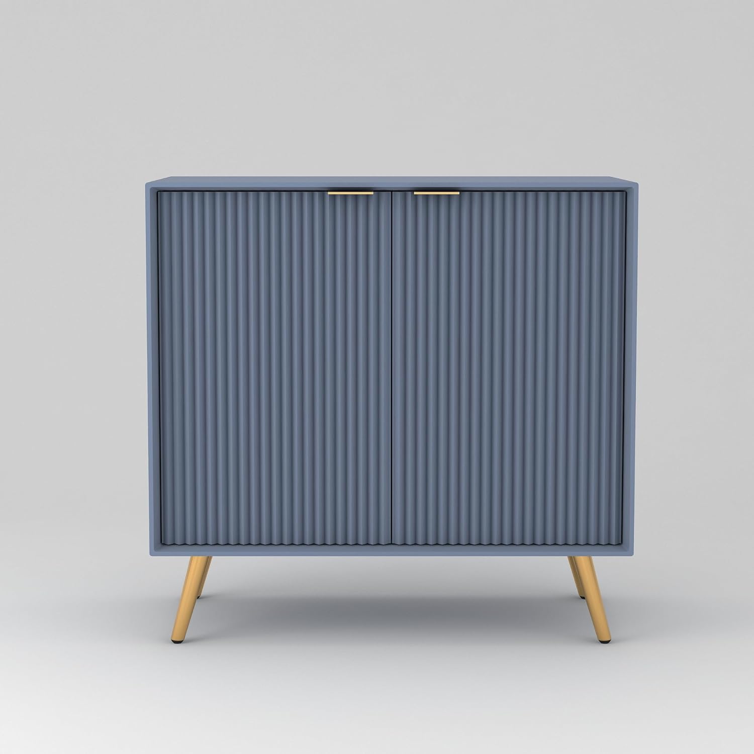 Craft D Art HDMR Premium Wood Sideboard Cabinet (Slate Blue)