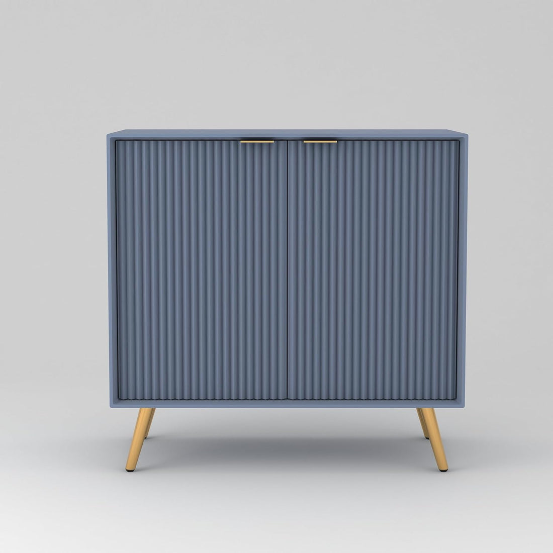 Craft D Art HDMR Premium Wood Sideboard Cabinet (Slate Blue)