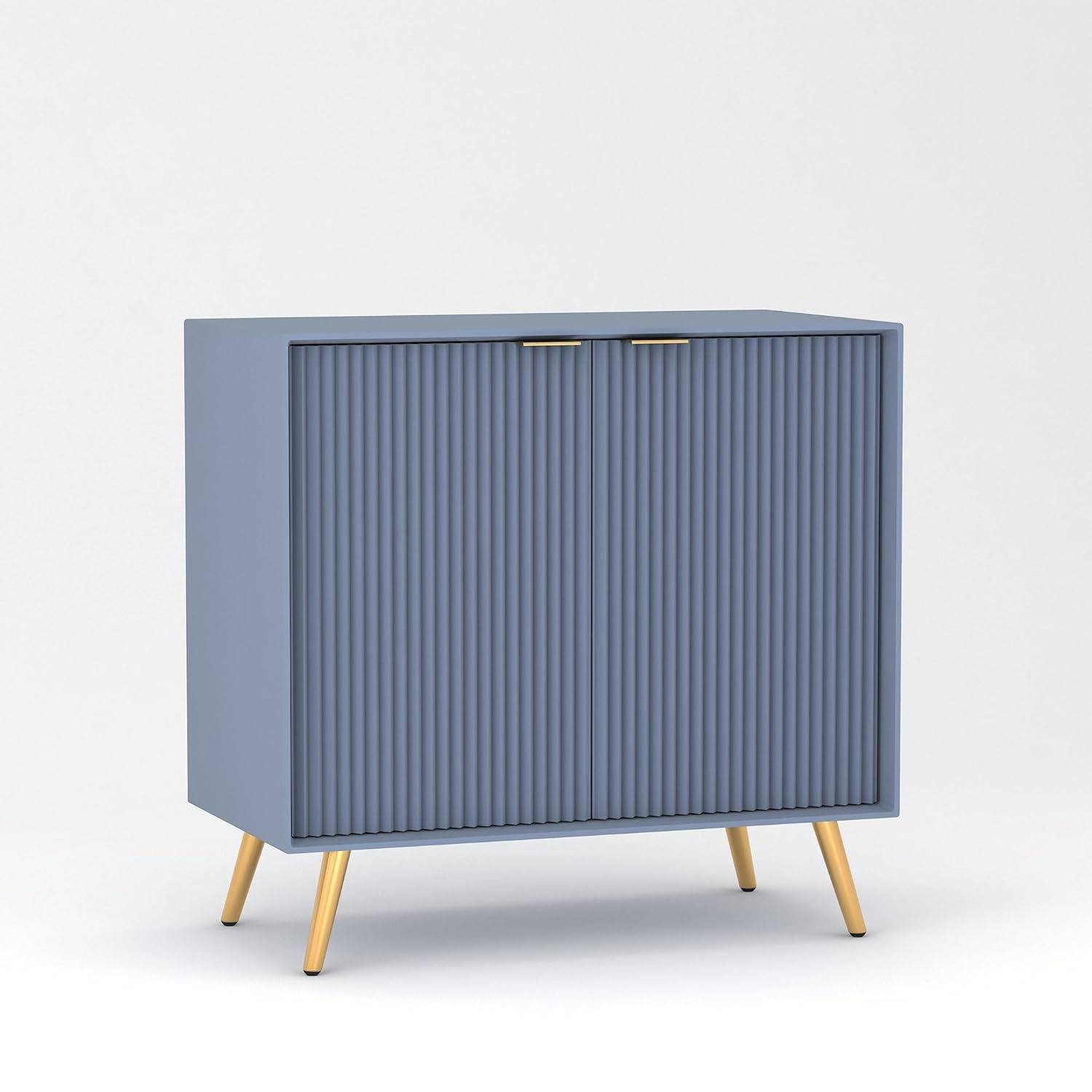 Craft D Art HDMR Premium Wood Sideboard Cabinet (Slate Blue)