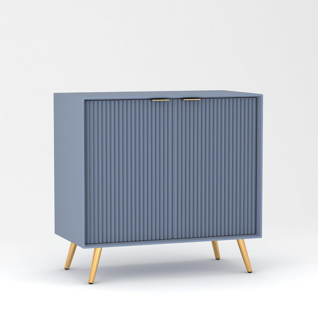 Craft D Art HDMR Premium Wood Sideboard Cabinet (Slate Blue)