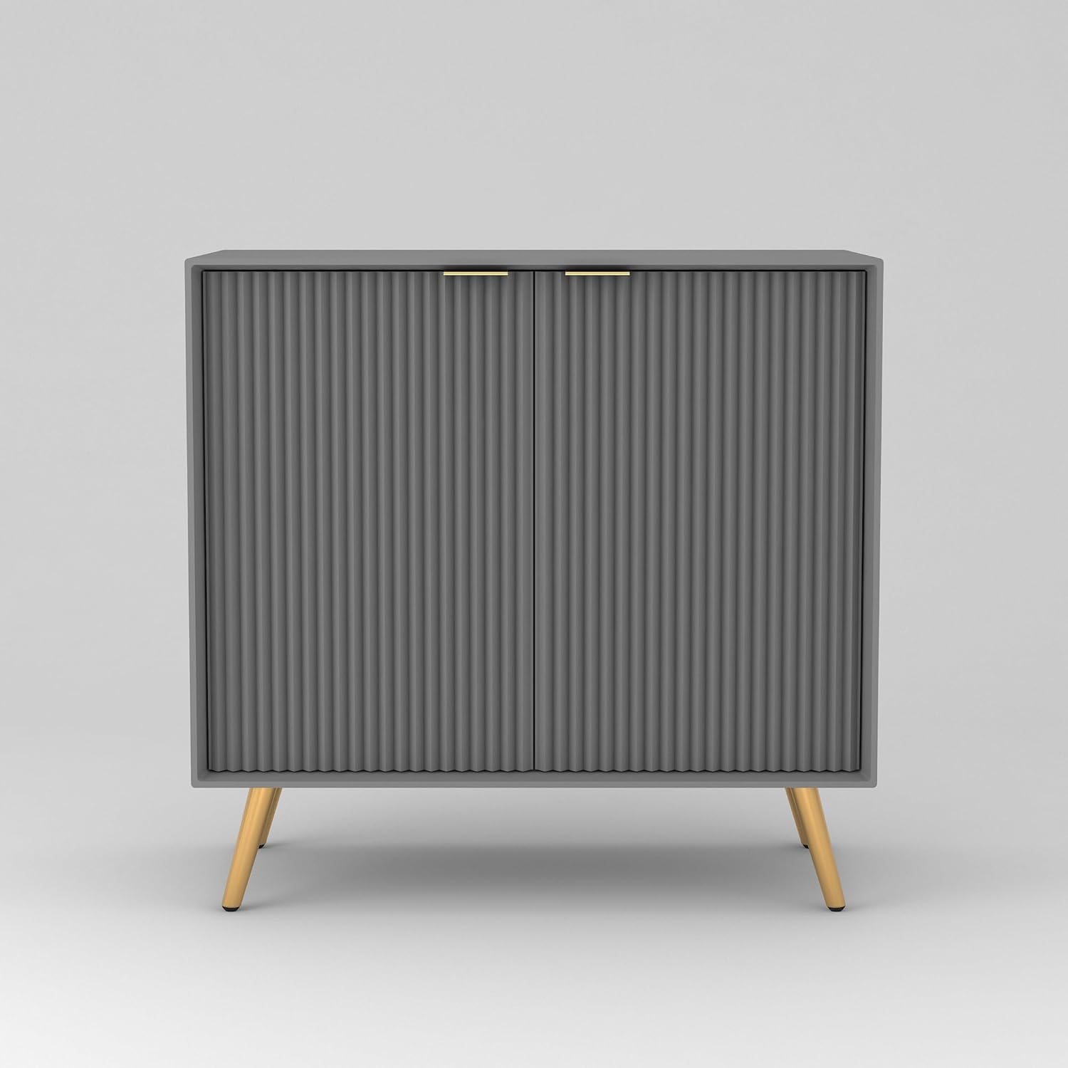 Craft D Art HDMR Premium Wood Sideboard Cabinet (Grey)