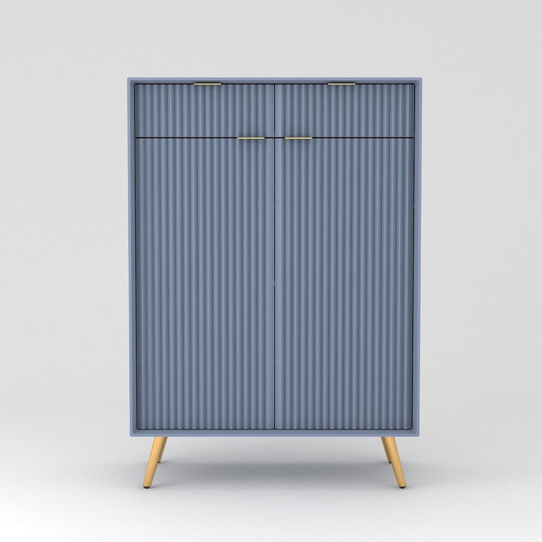 Craft D Art HDMR Premium Wood Sideboard Cabinet (Slate Blue)