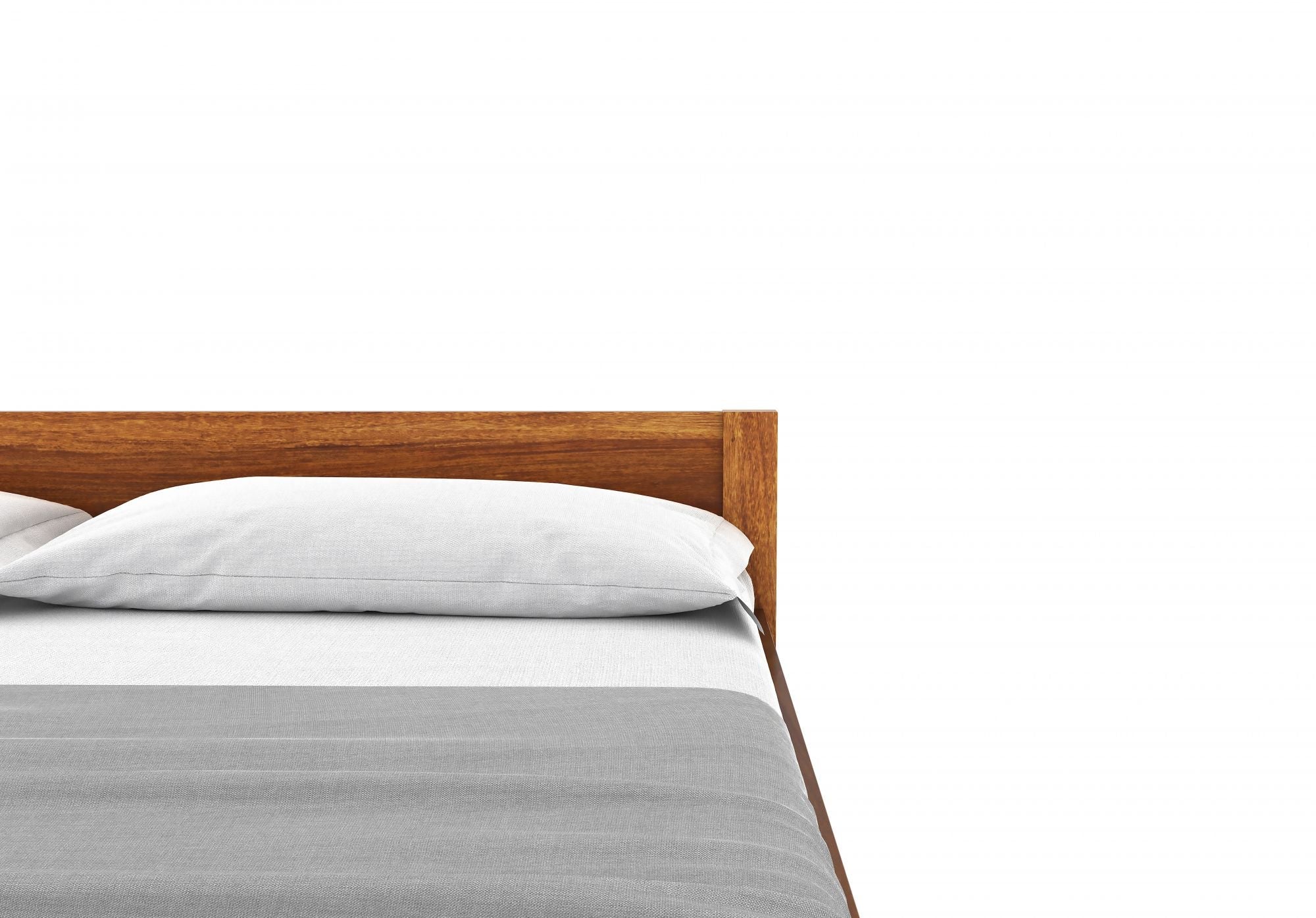 Craft D Art Sheesham Wood King Size Bed Without Storage (Honey Finish)