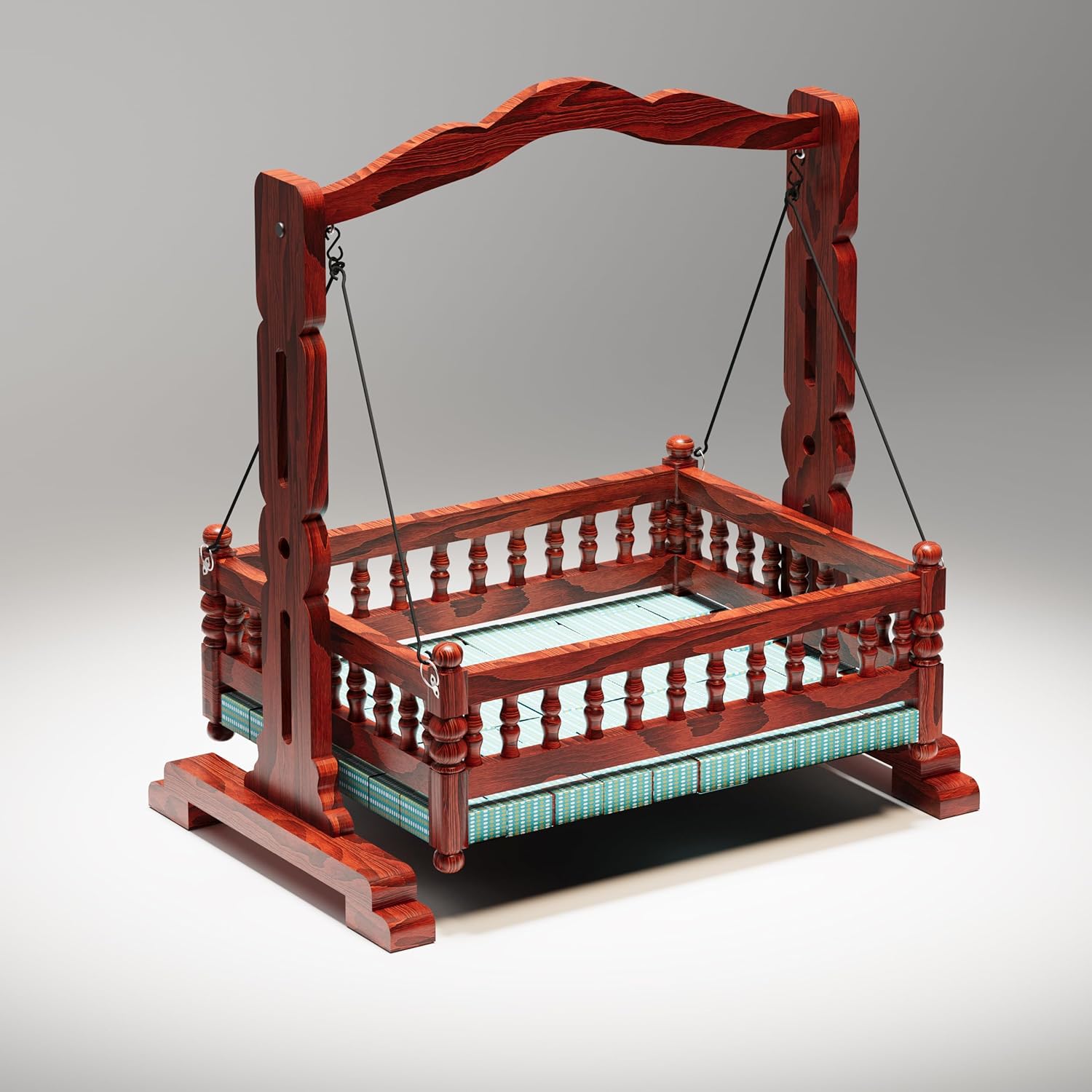 Wooden Baby Cradle for Newborn | Wooden Jhula