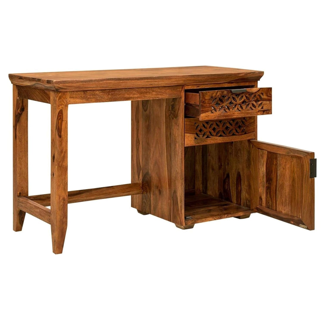 Solid Sheesham Wood Study Table with Chair