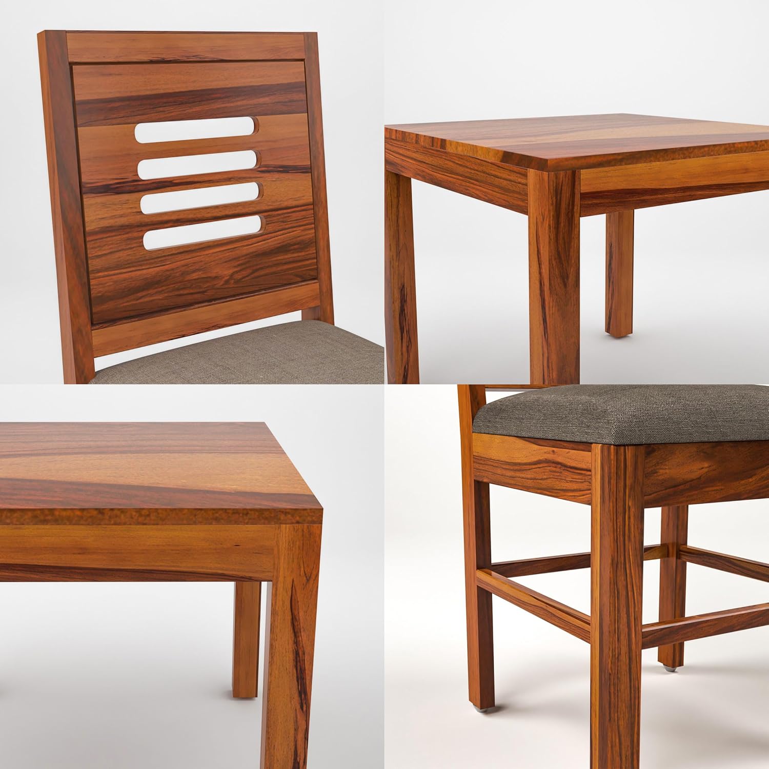 Craft D Art  Wooden 6 Seater Dining Table Set