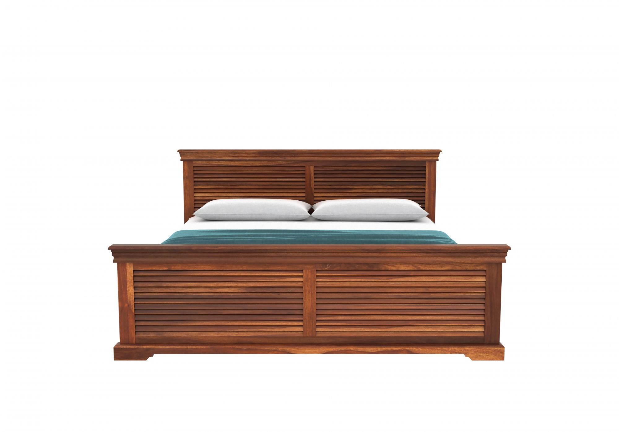 Craft D Art Sheesham Wood King Size Bed With Storage (Honey Finish)