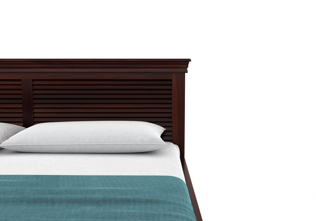 Craft D Art Sheesham Wood King Size Bed With Storage (Walnut Finish)