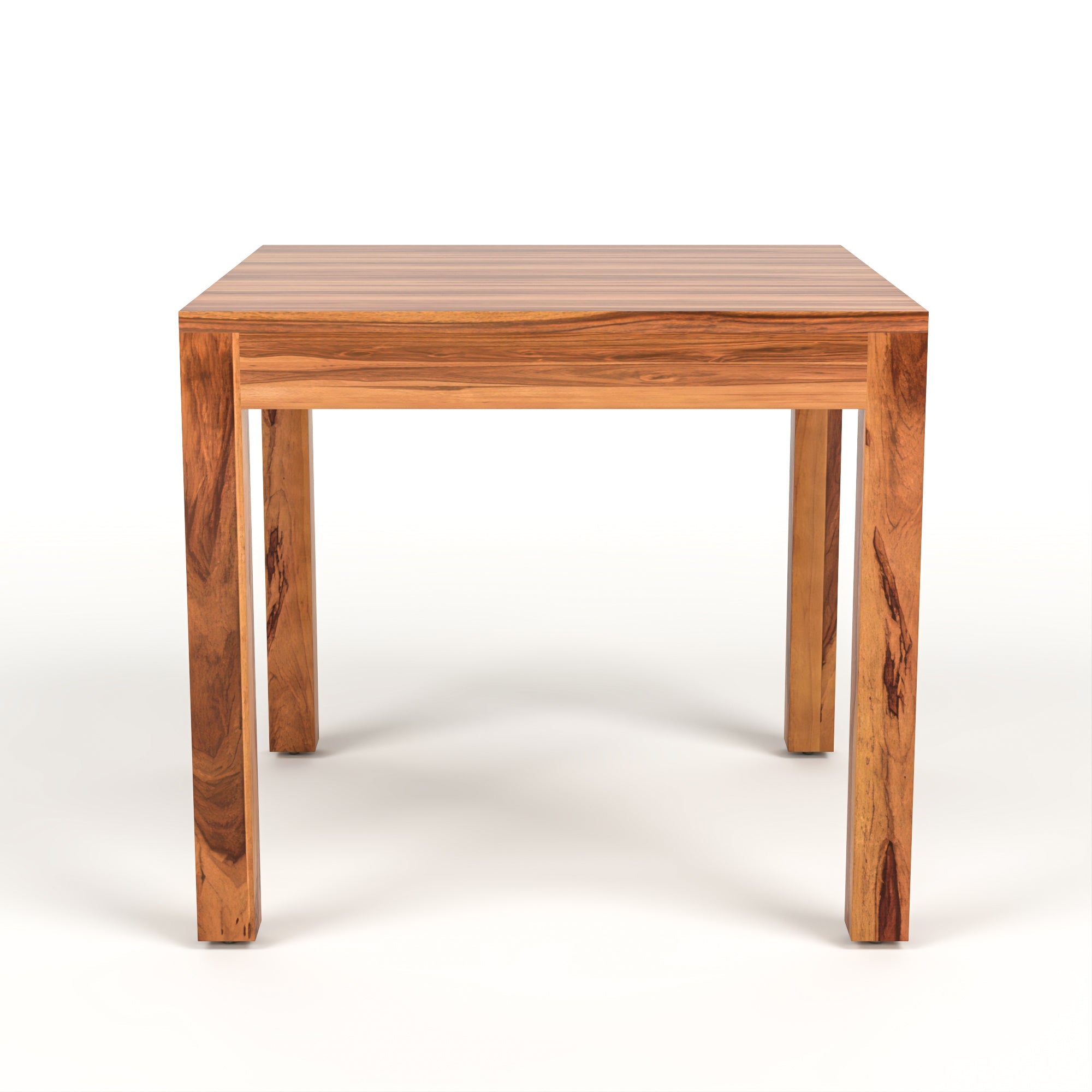 Craft D Art Sheesham Wood 2 Seater Dining Table Set (Honey Finish)