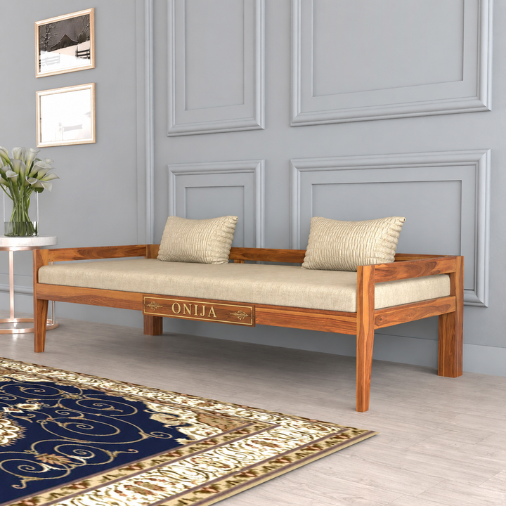 Craft D Art Solid Wood Divan Bed for Living Room