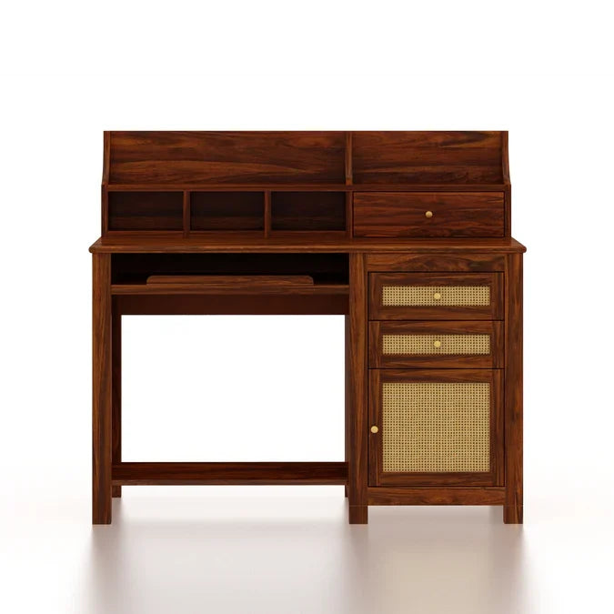 Craft D Art Sheesham Wood Study Table with Storage
