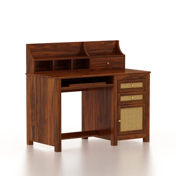 Craft D Art Sheesham Wood Study Table with Storage