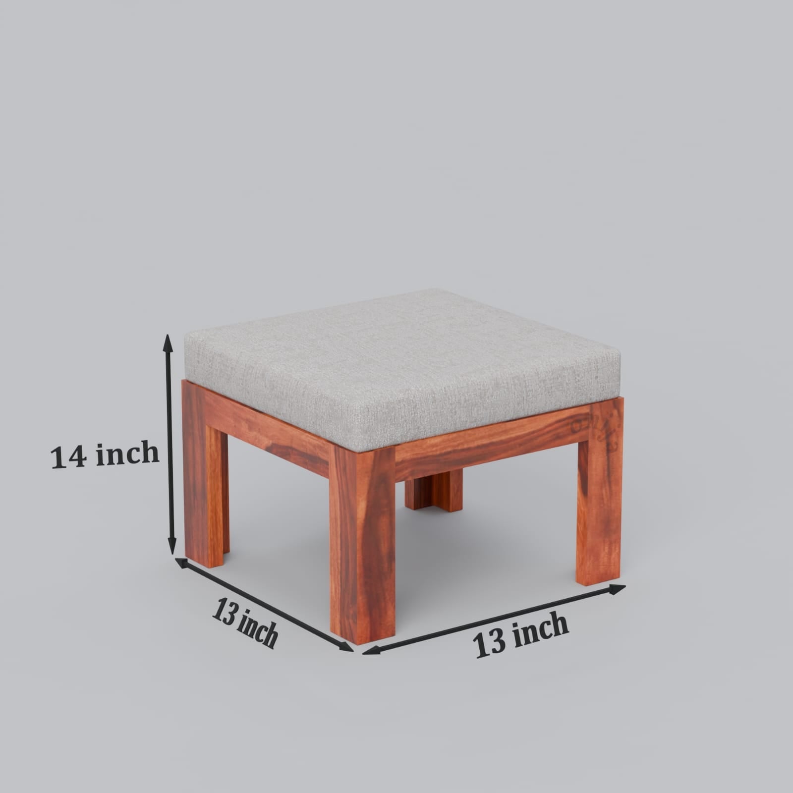 Craft D Art Solid Wood Cane Coffee Table with Hidden Seating | Natural