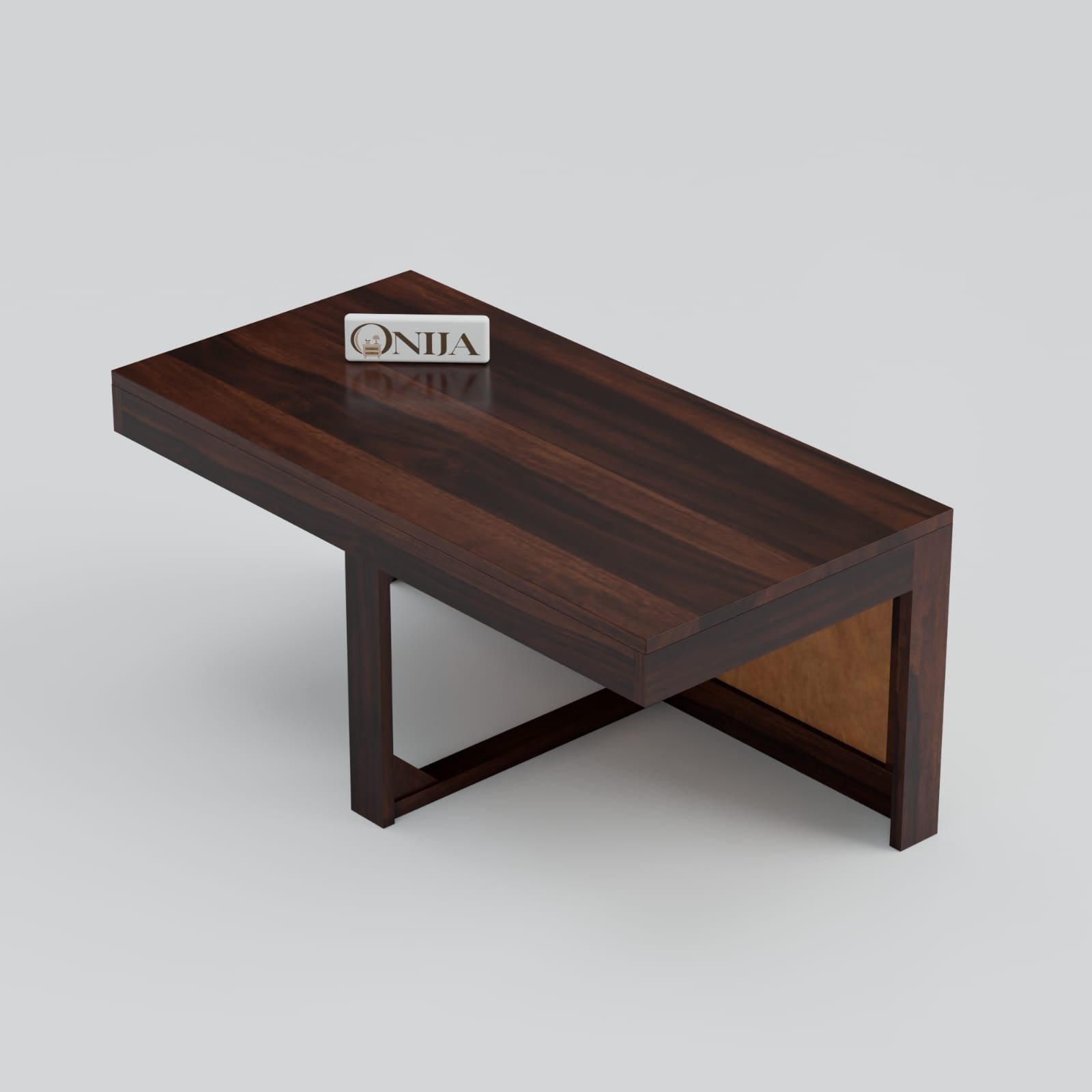 Craft D Art Solid Wood Cane Coffee Table with Hidden Seating